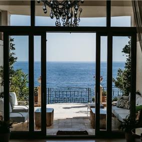 11 bedroom seafront villa with infinity pool near Budvar, sleeps 22